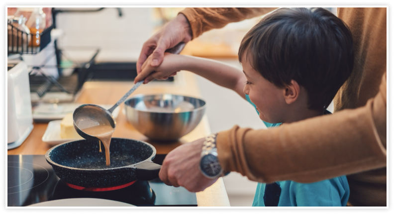 kid cooking